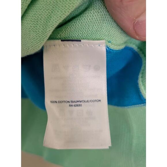 Lands End Women's Sweater Color Block Multi-color Size M/10-12 - Picture 4 of 7